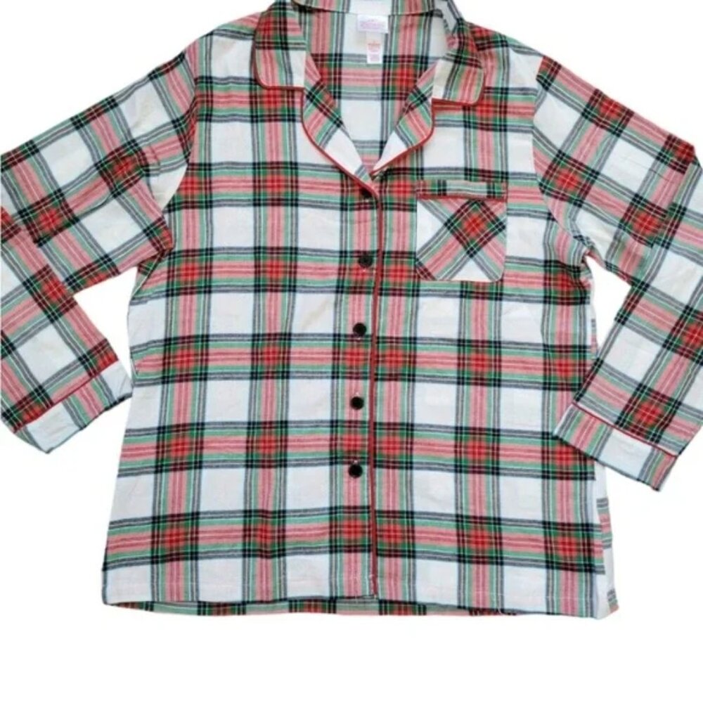 Wondershop Pajama Top White Red Holiday Target Christmas S EUC